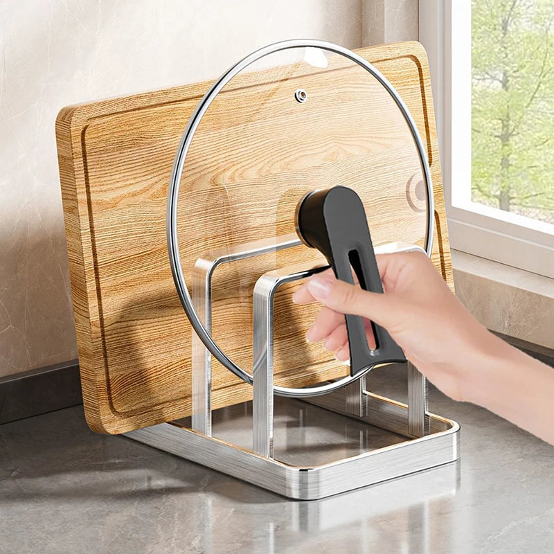 Cutting Board Organizer Combo Heavy-duty Countertop Rack Kitchen Qme