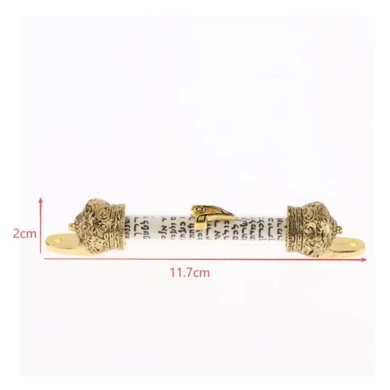 Plaque Door Metal Blessing Mezuzah Scroll Decoration House Religious Qme