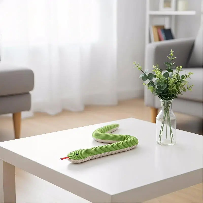 Dog Toy Snake Interactive Crinkle Sound Cat Kick Pet Indoor Kitten Qme