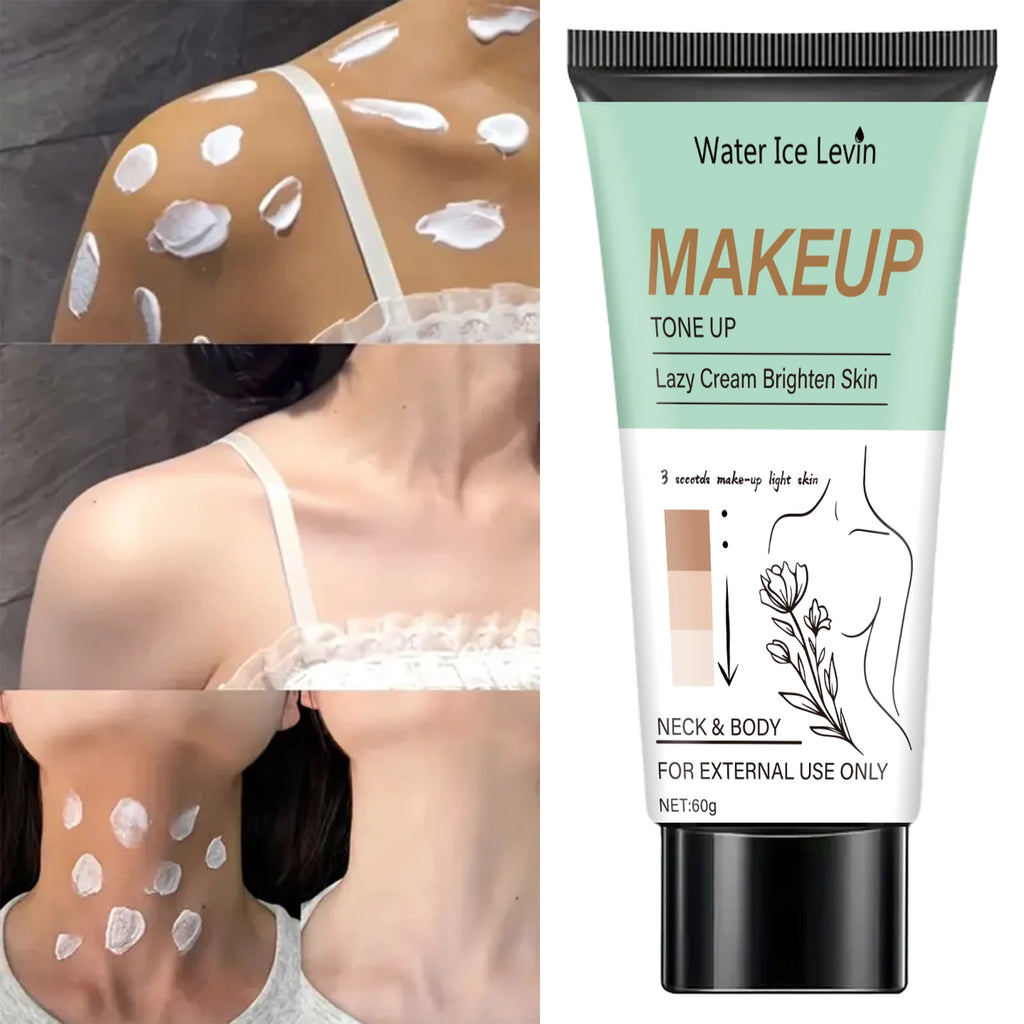 Face and Body Brightening Cream - Toning Cream, Facial and Body Makeup, Suitable for Face, Neck, Armpits, Joints and Other Areas, with a Gentle Texture That Brightens and Moisturizes Simultaneously Qme