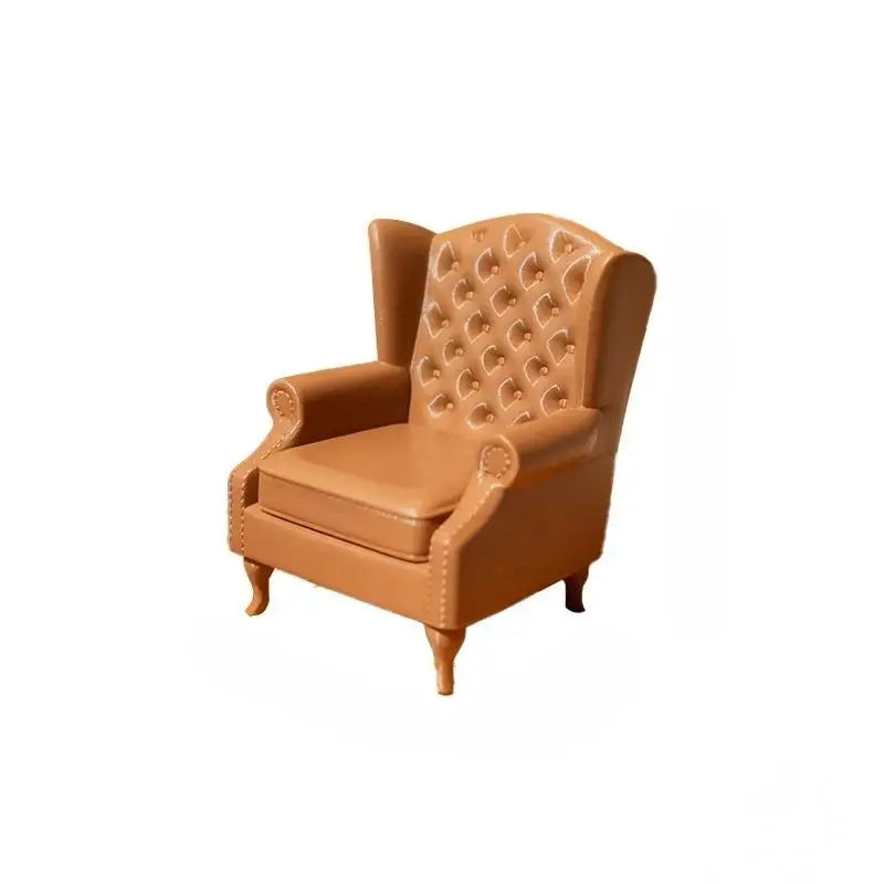 Mini Retro American Chair Sofa Living Room Furniture Pretend Play Toy Qme A1