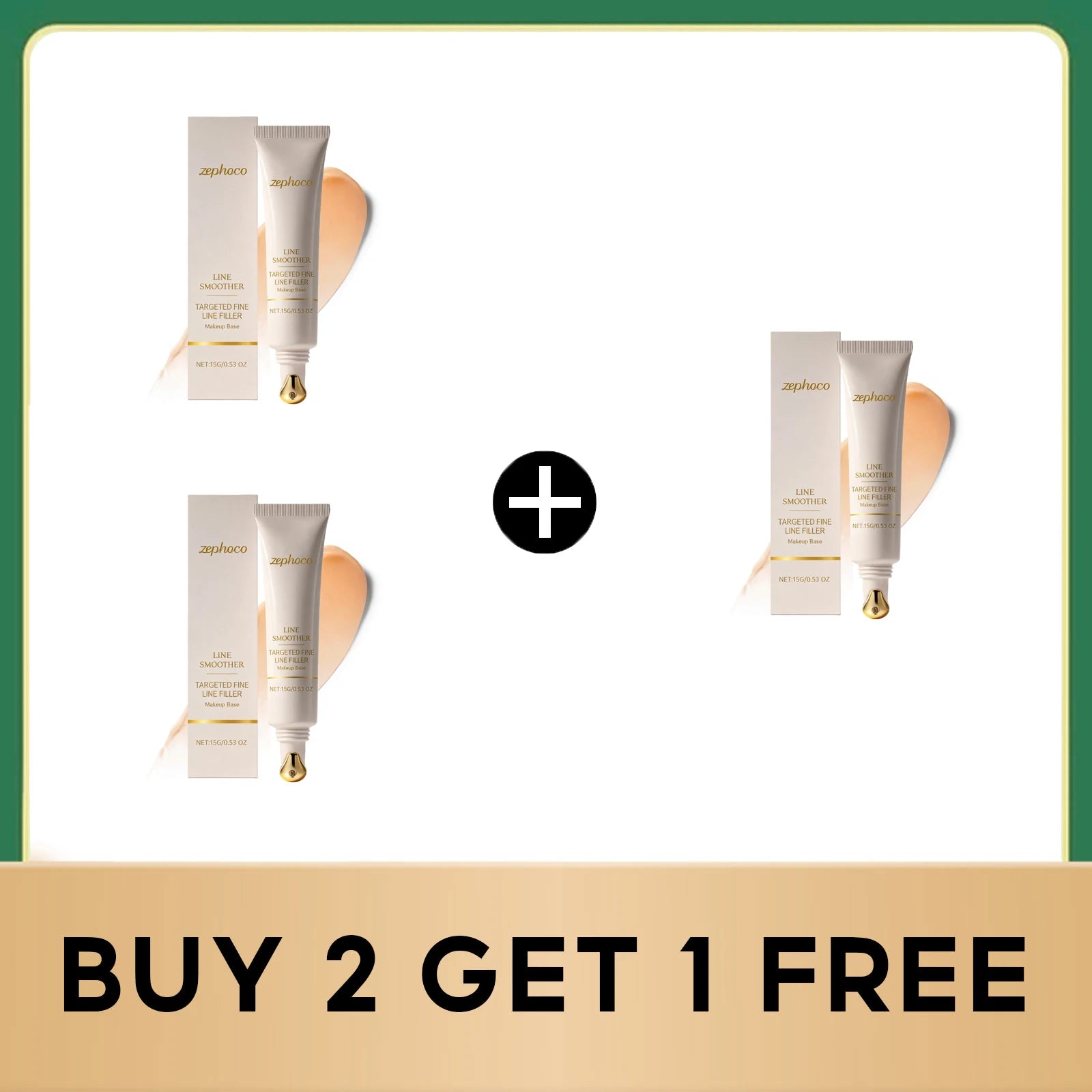 Zephoco Pre-makeup Facial Moisturizer Fine Line Filler Waterproof Qme Buy 2 get 1 free