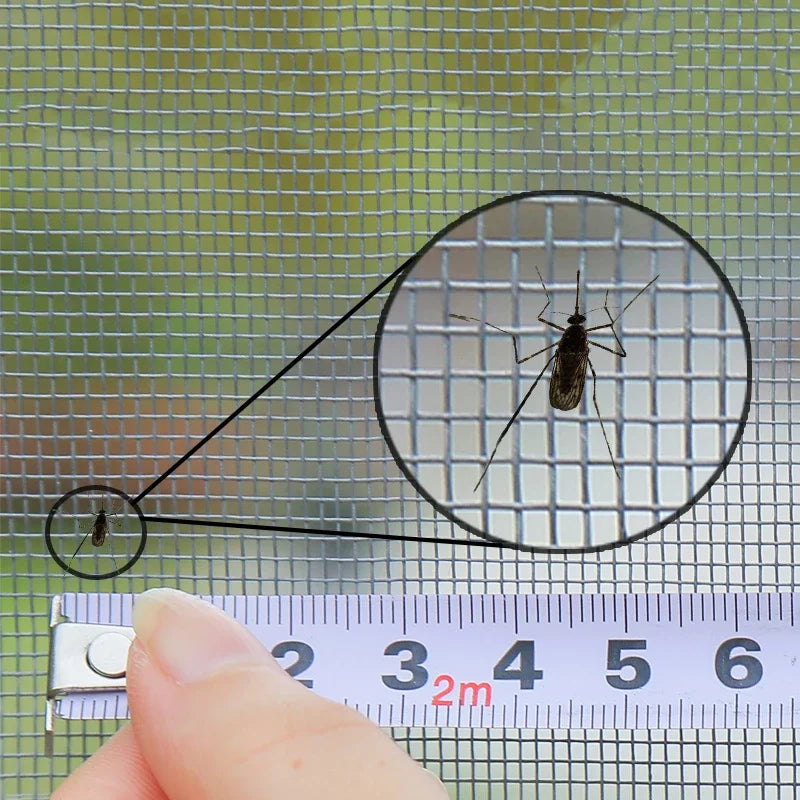 Anti Insect Window Screen Mesh Adjustable DIY Window Net Anti Mosquito Mesh Screen Protectors Bug Curtain Anti Fly Curtain Qme