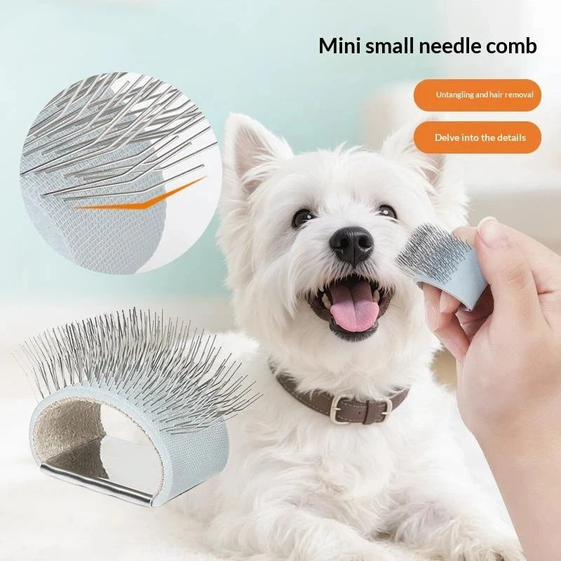Easy Open Knots Remove Prune Hair Comb Portable Finger Pet Clean Qme