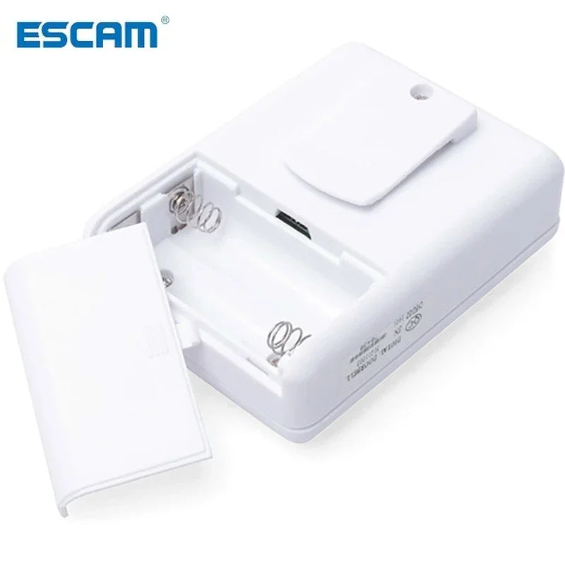 Wireless IR Alarm Doorbell with Motion Sensor - 2 Transmitters, 1 Receiver for Driveway/Garage Qme