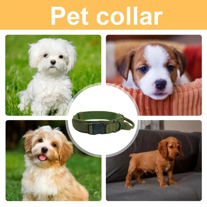 Adjustable Cat Collar Thickened Nylon Pet Medium Large Dog Qme