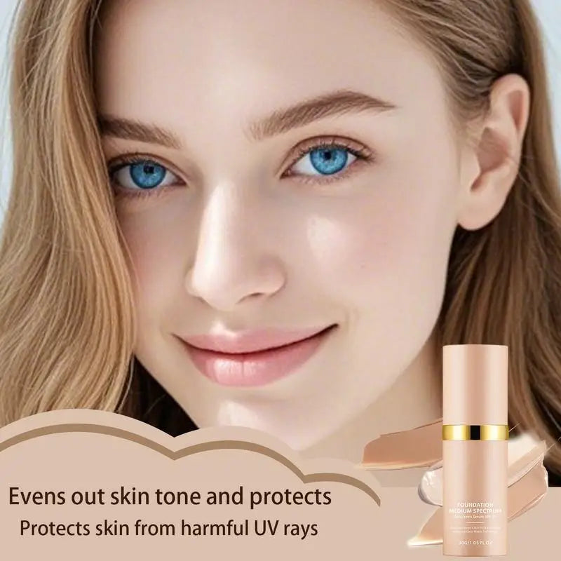 Changing Foundation Lightweight Skin Concealer Liquid Soft Matte Long Qme