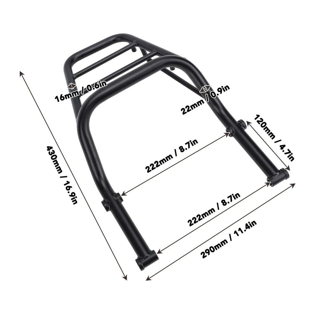 Motorcycle Rear Luggage Rack Top Case Rear Rack Carrier Support Holder Rack for Honda Grom 125,Honda MSX 125 2021-2024 Qme