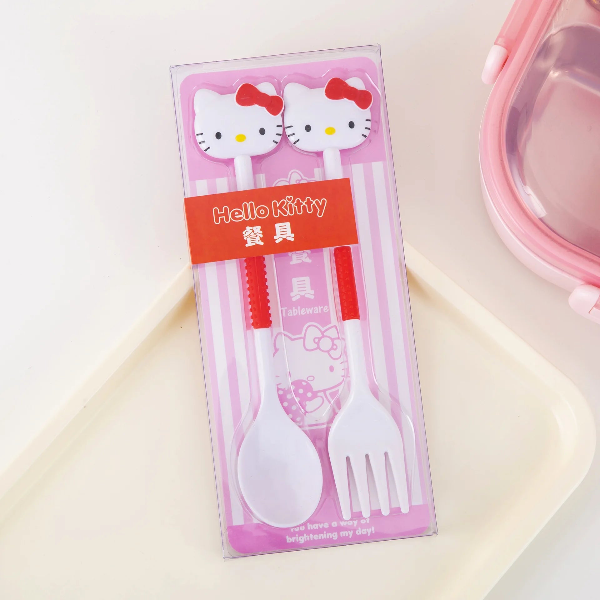 Hello Kitty Kuromi Creative Student Fork and Spoon Set Cute Fork and Spoon Set That Won't Hurt Little Mouths Qme 3