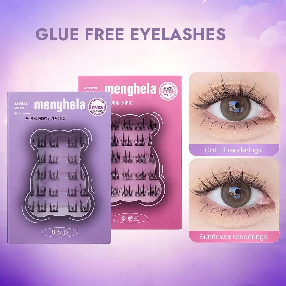 Fairy Glue-free False Eyelashes Easy Rebound No Need Remove Segmented Qme