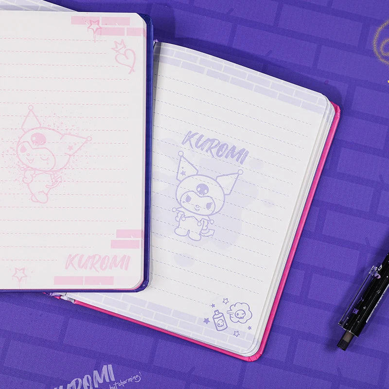 Clow Lee Cartoon Hardcover Double-sided Writing with Built-in Bookmark and Notes Student Drawing B6 Window Notebook Qme