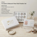 Aurora Pearl Chrome Nail Powder Ultra Fine Pigment Iridescent Mirror Qme MULTI