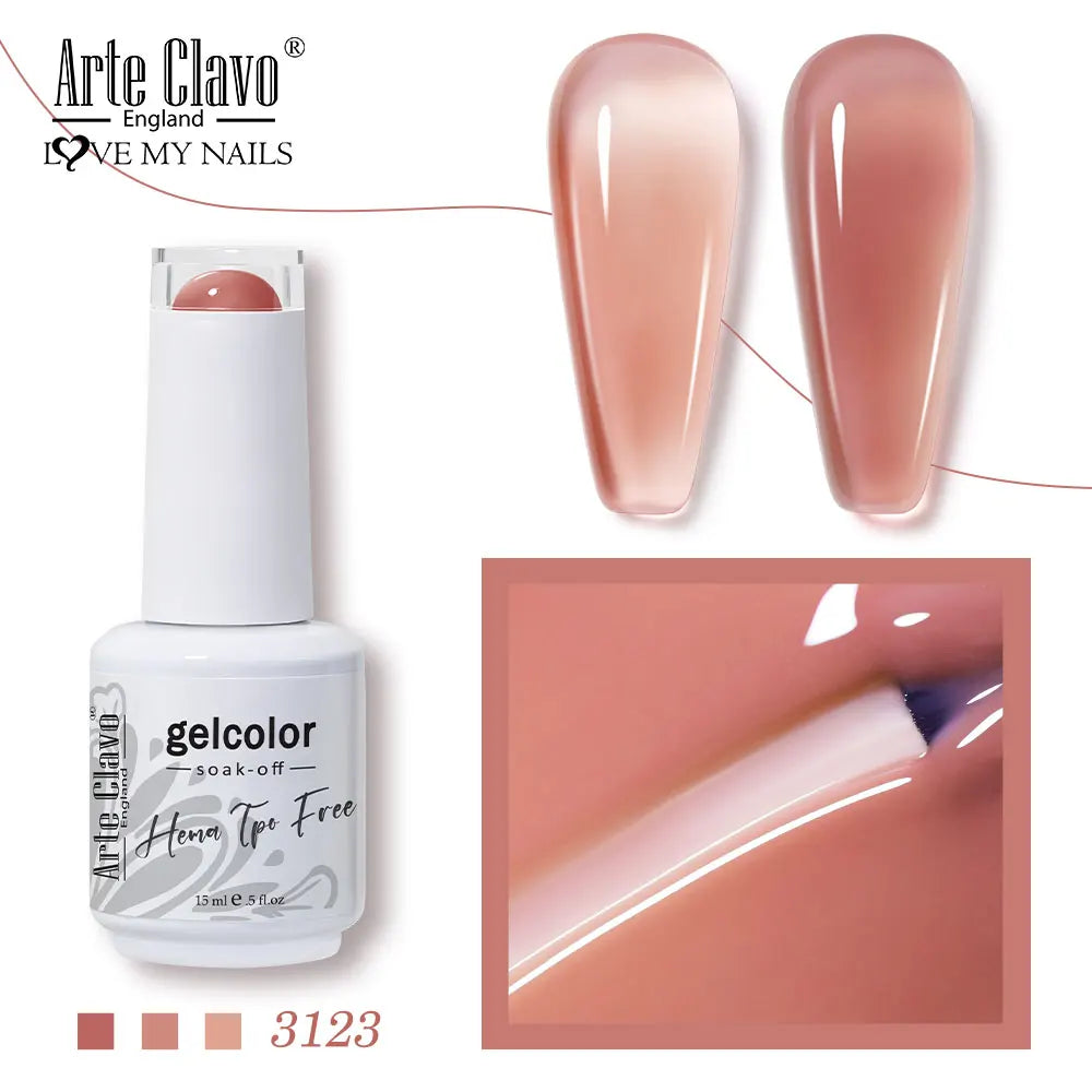 Arte Clavo Crystal Crushed Diamond Pink Blue Gel Nail Polish 2026 Qme