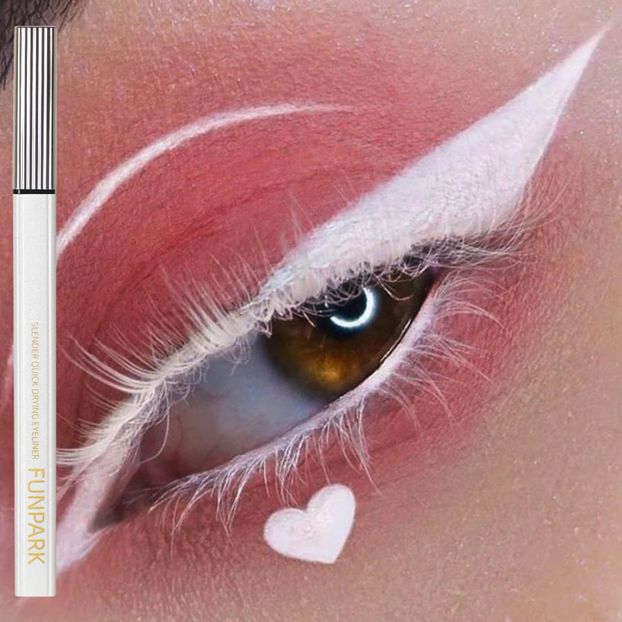 Matte Liquid Eyeliner Waterproof Long Lasting Eye Pencil White Liner Qme