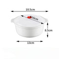 Microwave Heating Bowl Plastic Special Box Heated Fresh-keeping Lid Environmentally Friendly Food-grade Kitchen Tools Qme small