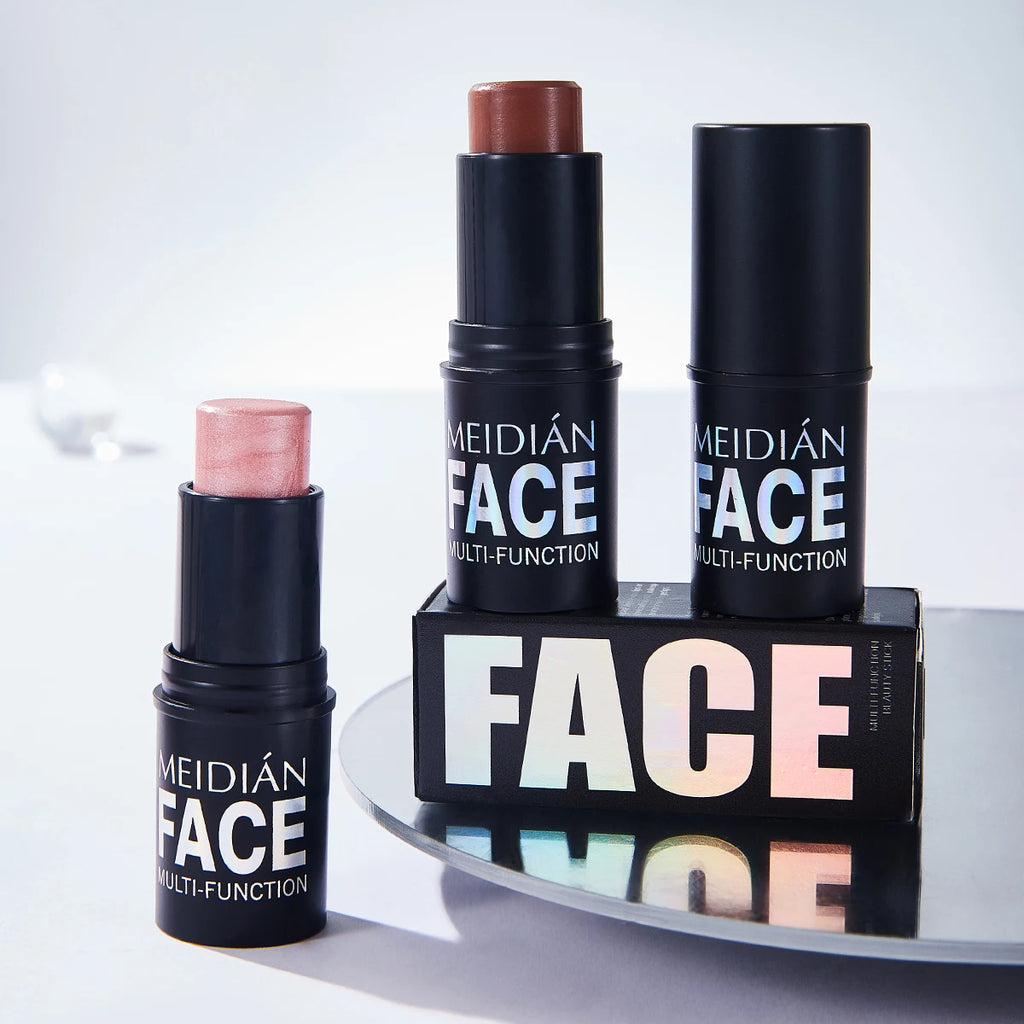 Six-color Blush Lip Cheek Dual-use Stick Makeup Contour Natural Nude Qme