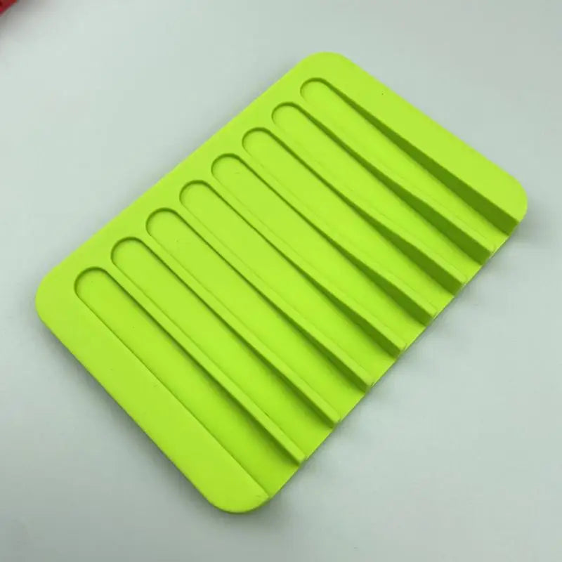 Silicone Soap Holder Pad - Non-Slip Draining Soap Dish for Shower, Bathroom Sink & Kitchen Countertop Storage Qme A8
