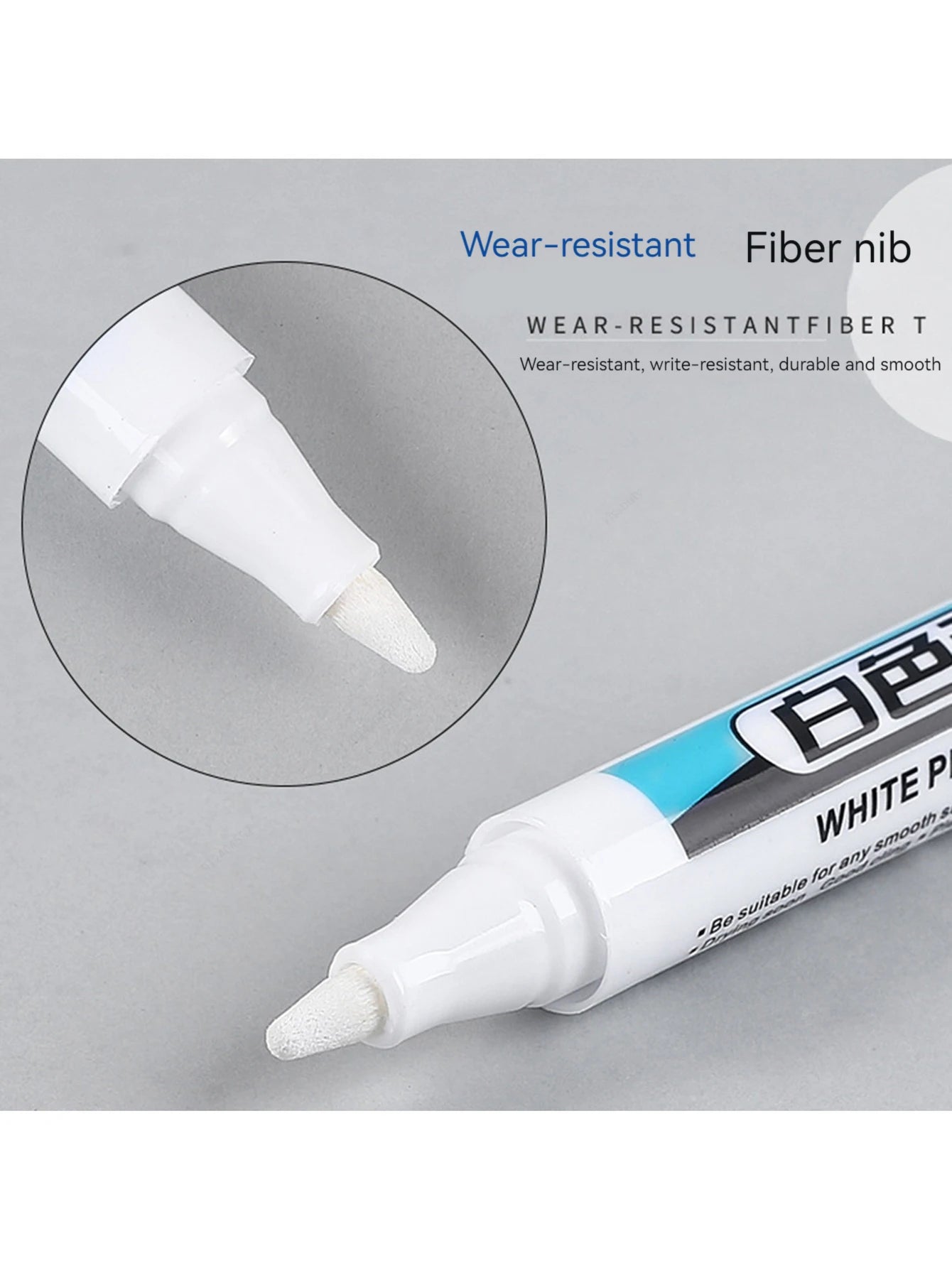 White Marker Pens 0.7/1.0/1.5/2.5mm Oily Waterproof White Gel Pen And Ink DIY Graffiti Markers Stationery Wrting Supplies Qme