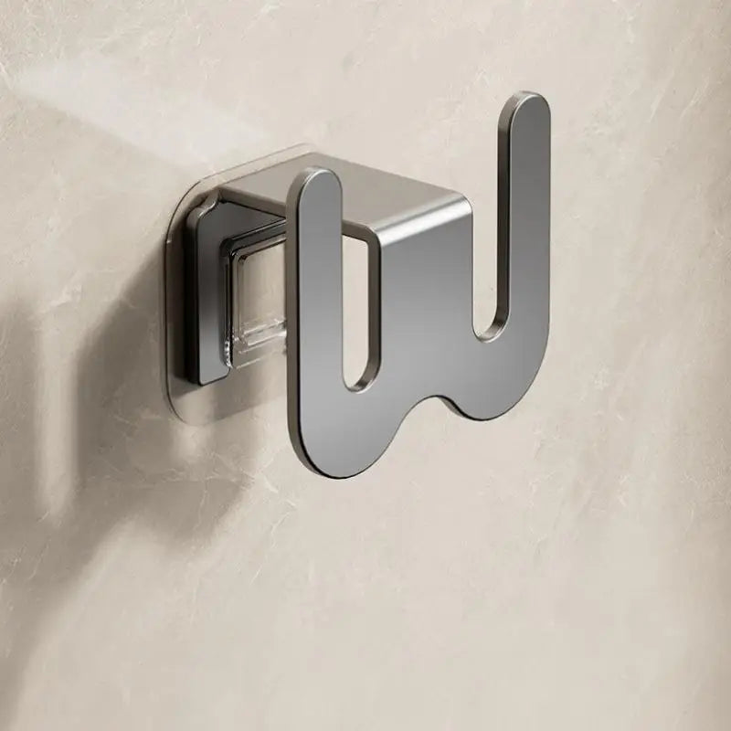 Wall Mounted Shoe Storage Rack Hole-free Hook Door Slippers Bathroom Qme A3