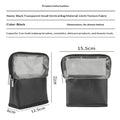 1Pcs Net Zipper Makeup Bag Stand-up Foldable Cosmetic Tool Bags Toiletry Bag Makeup Brush Case Makeup Tools Holder Cosmetic Bag Qme black