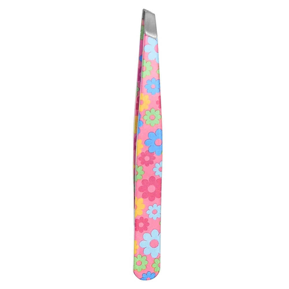 Colorful Eyebrow Tweezers Professional Stainless Steel Men Women Qme A