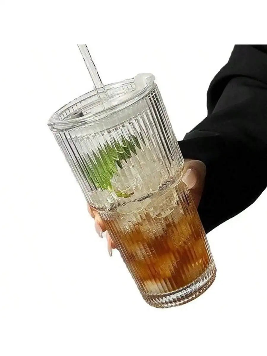 400 Smoothie Cup Straw Heat-resistant Juice Drink Large Capacity Qme Clear 600ml