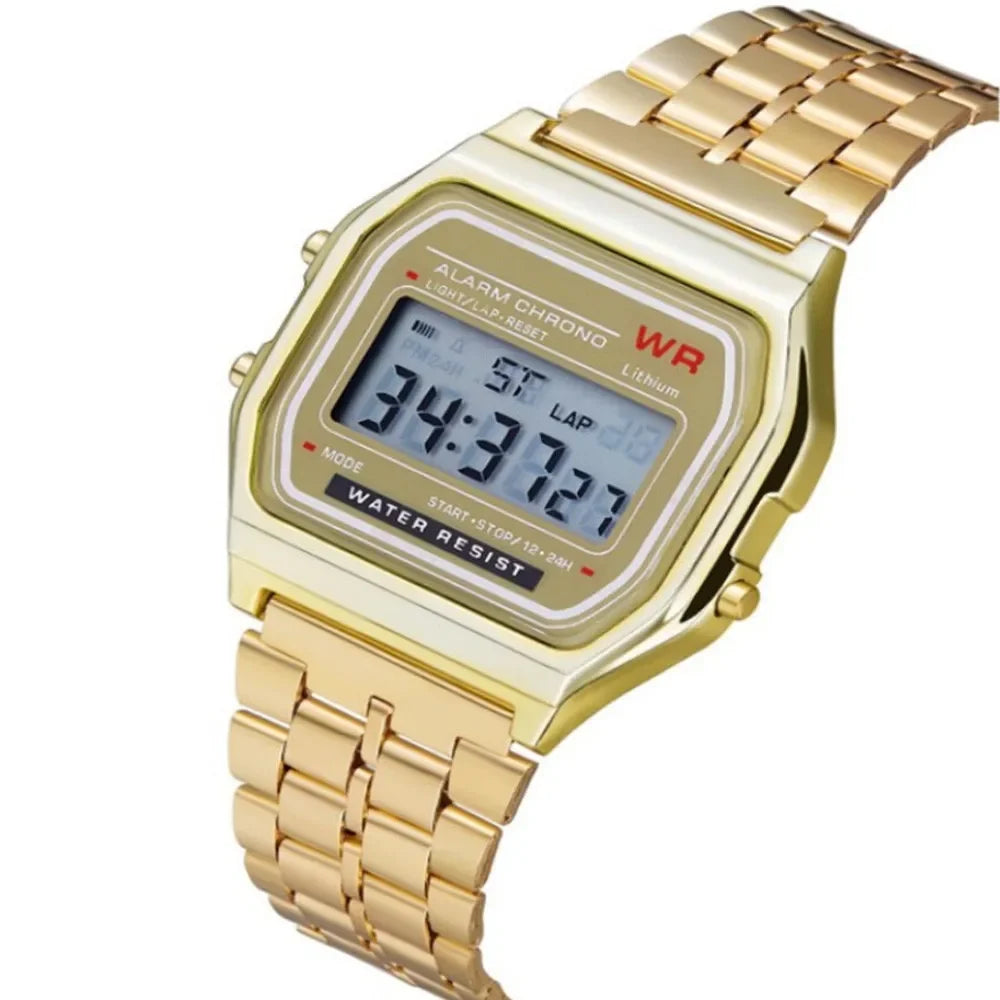 Men Watches 2023 Led Digital Waterproof Quartz Wrist Watch Dress Wrist Watch For Men Women Montre Homme Часы Мужские Наручные Qme Gold
