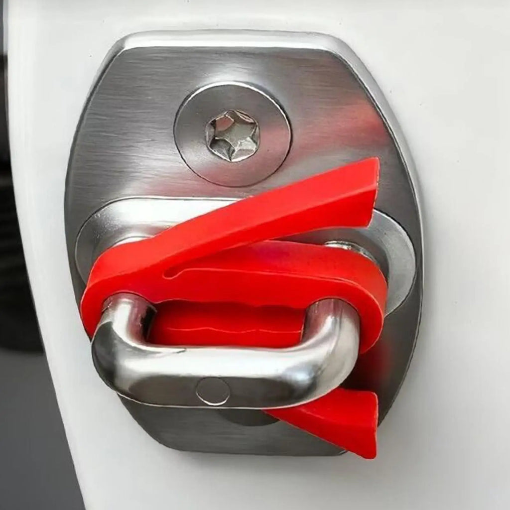 Silicone Car Door Latch Covers Shock Absorption Pad Noise Reduction Qme