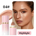 Qibest Liquid Contouring Makeup Contours Brightens Skin Tone Breathes and Enhances Facial Three-Dimensional Blusher Highlighter Qme 04