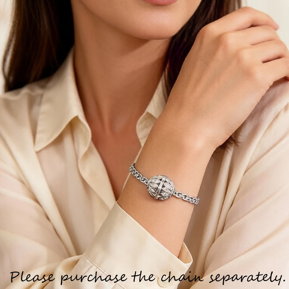 Bead Leaves 925 Sterling Silver Romantic Gift For Women Europe Feminine Karma Charms Jewelry Accessories Qme