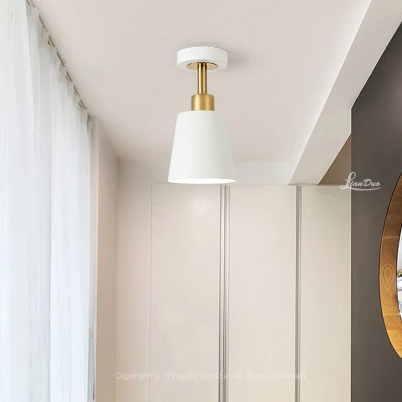 Nordic Style LED Aisle Corridor Ceiling Lights Bedroom Hotel Study Home Interior Decoration Lighting Balcony Ceiling Lamps Qme