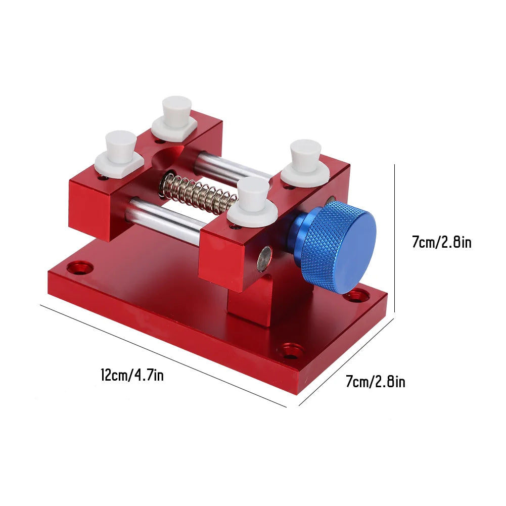 Metal Adjustable Watch Case Holder Watch Strap Remover Base Movement Repair Tool Watch Case Holder for Watchmaker Qme