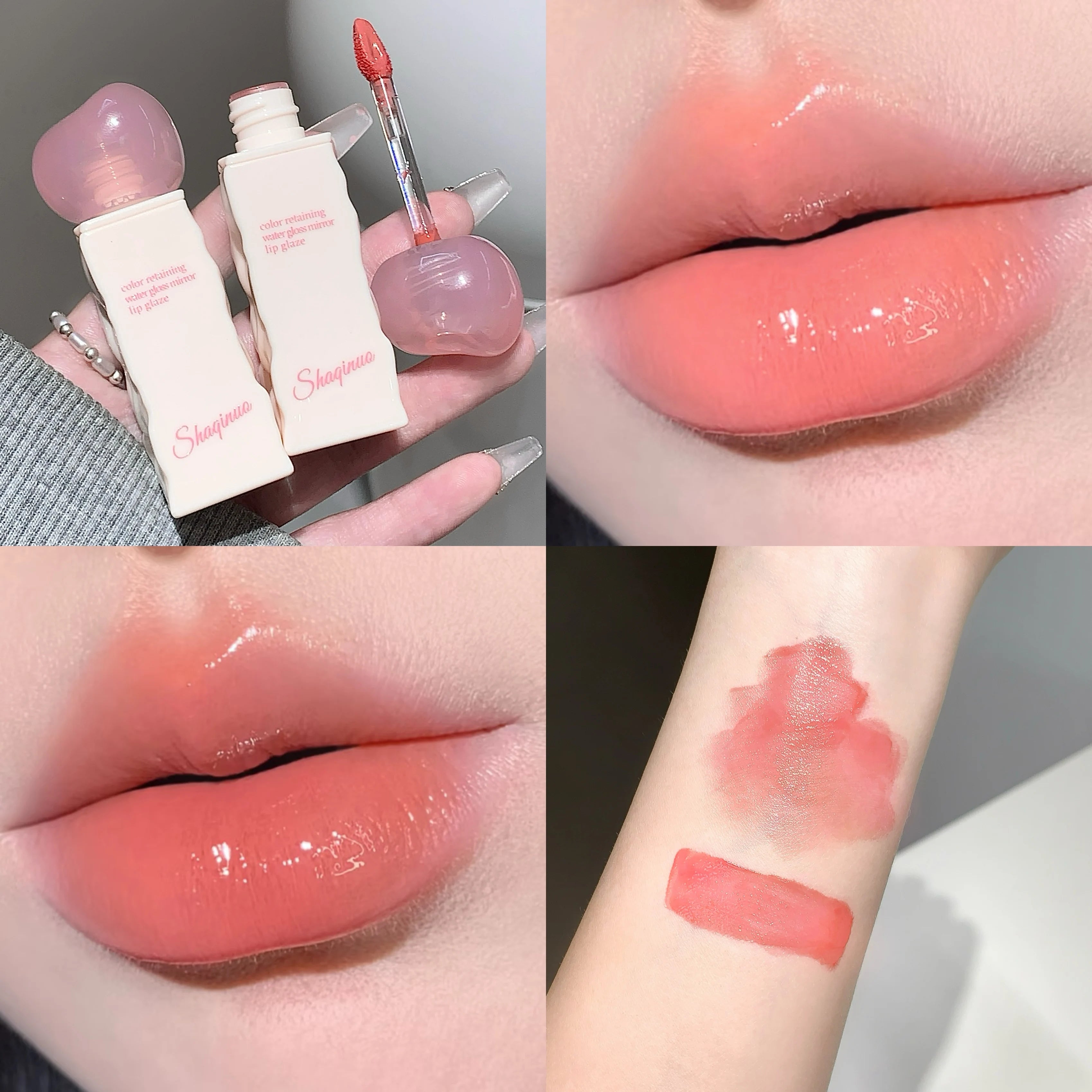 SHAQINUO Mirror Gloss Lip Hydrating Long-lasting Luminous Finish Qme S9016-02