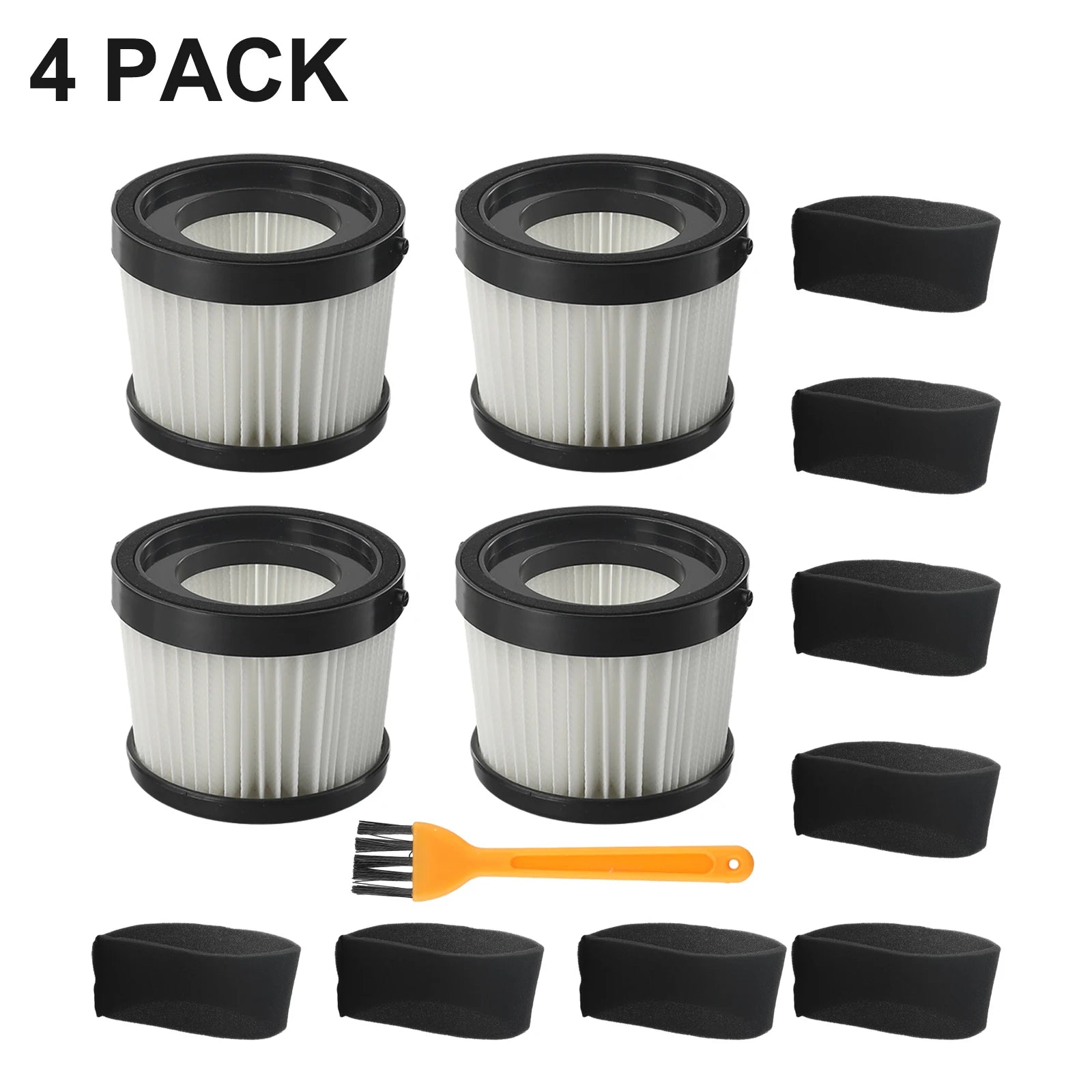 2/4pcs Filter Foam Sleeve Filters Brush For DEWALT DCV5011H DCV501HB Series Cordless Handheld Vacuum Cleaner Qme 4 Pack