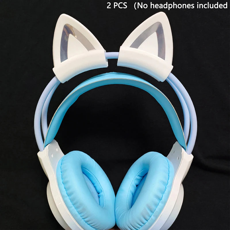 Cat Ear Earphone Gaming Headsets Attachment Stereo Headset Decoration Qme A1