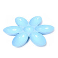 Multi Functional Cat Dog Food Bowl Upgrade Pet Lunch Time Petal Baby Qme Blue one size