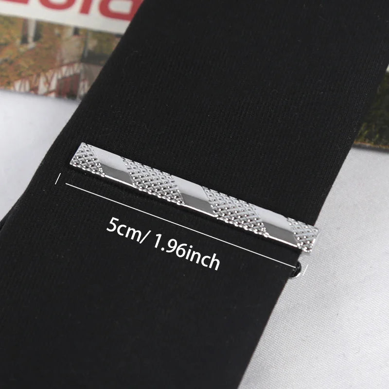 Necktie Accessories Metal Tie Clips Silver Jewelry Fashion Pin Clasp Qme A3