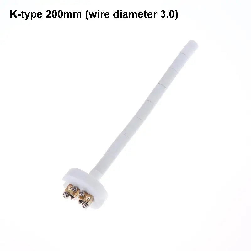 WRN-010 K Type Thermocouple Sensor 0-1300°C High Temperature Ceramic Core Thermostat Probe for Furnace Resistance Kiln Qme A4