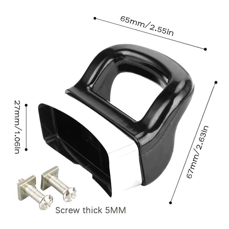 Pot Ears Replace Anti-scalding Handle Steamer Cookware Kitchen Qme 2PCS Black