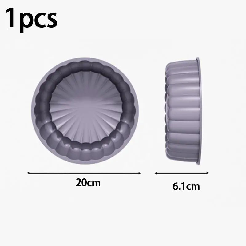 Charlotte Cake Pan Silicone Cheesecake Nonstick Round Baking Mold Qme B5