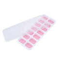 2/4Pcs Flexible Silicone Ice Cube Trays Compartments with Lids Reusable Fruit Infused Ice Maker Freezer Mold Kitchen Gadget Qme Pink 2pcs