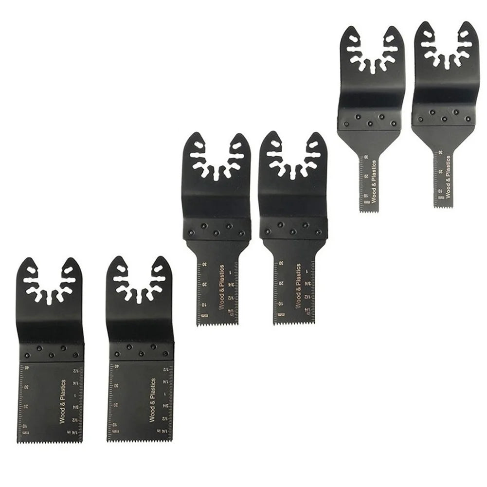 Reliable Performance Oscillating Multi Tool Circular Saw Blade Set for Renovator Power Cutting 6 Blades Included Qme