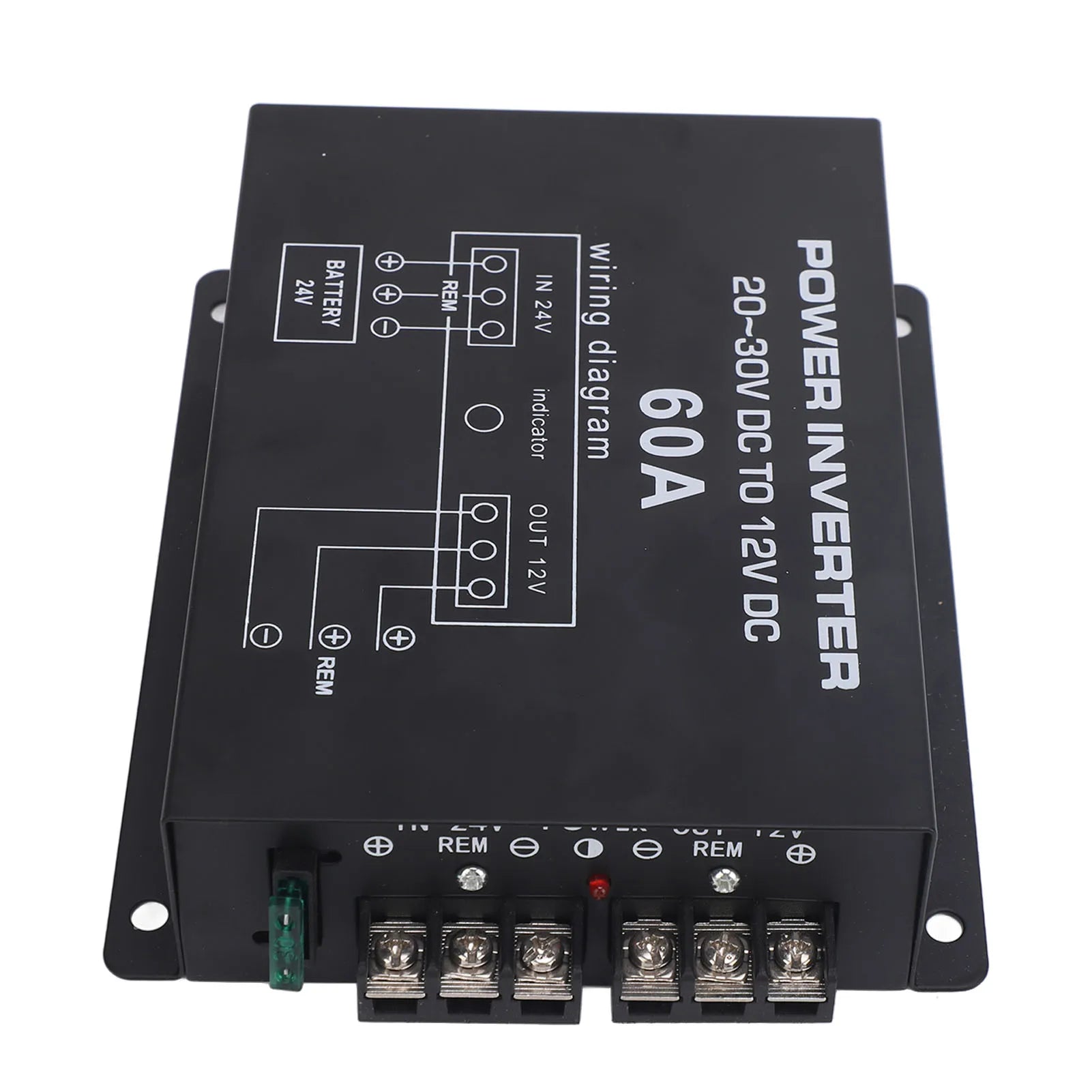 Voltage Reducer Regulator Fast Head Dissipation 24V To 12V Step Down Converter with Temperature Control for RVS SUVs Buses Qme