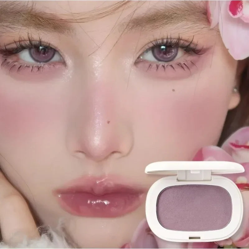 Face Blusher Matte Natural Cheek Tint Brighten Face Contouring Waterproof Cosmetics Blush Powder Soft Female Makeup 1pcs Blusher Qme 06