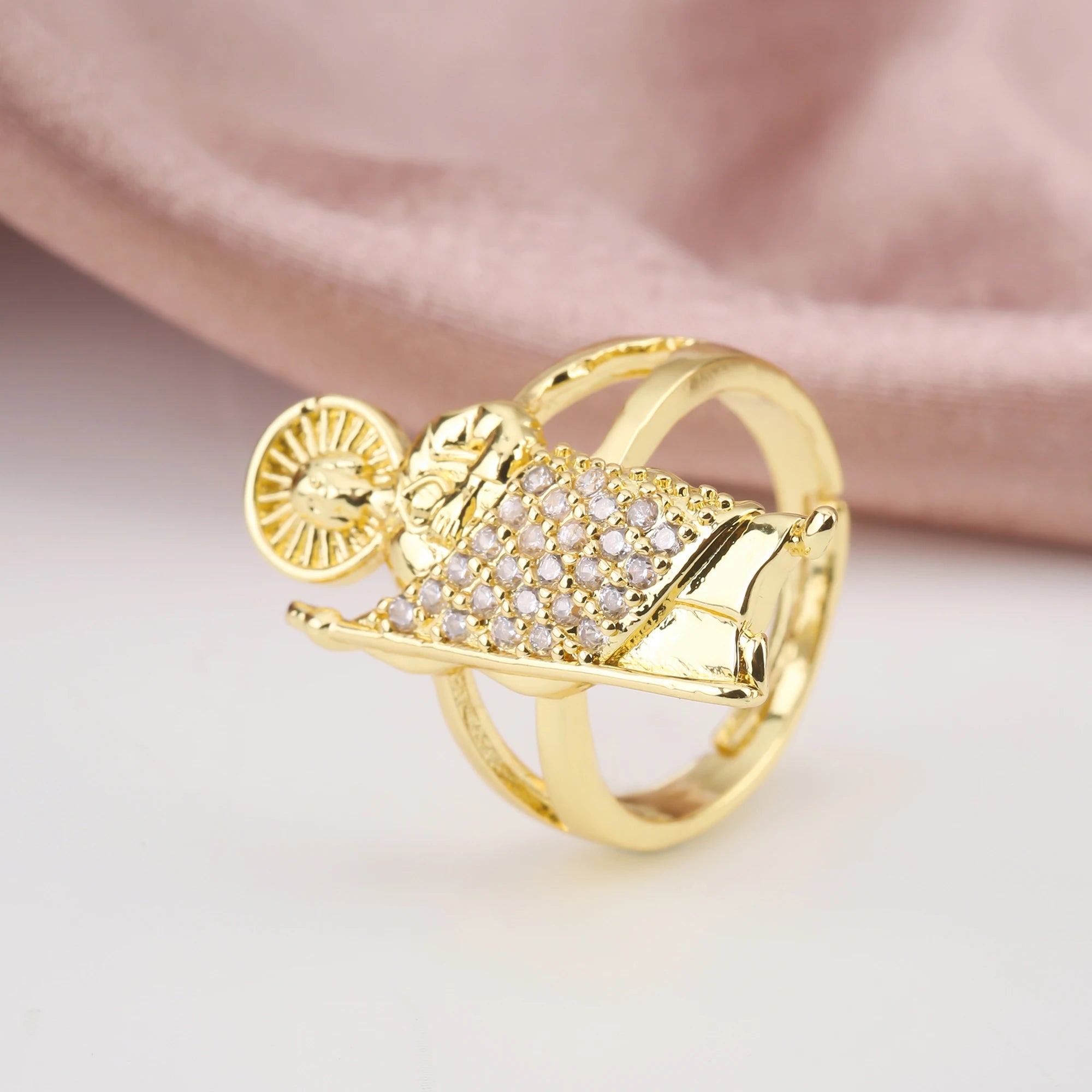 Classic Religious Character St. Jude Open Resizable Ring Fashion Simple for Man Woman Party Daily Wear Jewelry Gift Wholesale Qme WHITE resizable