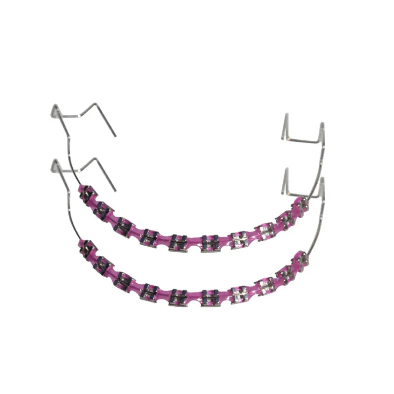 Universal Orthodontic Brackets Invisible Orthodontic Aligners Fashion Braces Teeth Temporary Braces Orthodontics Dental Braces Qme Rose Red China Mainland