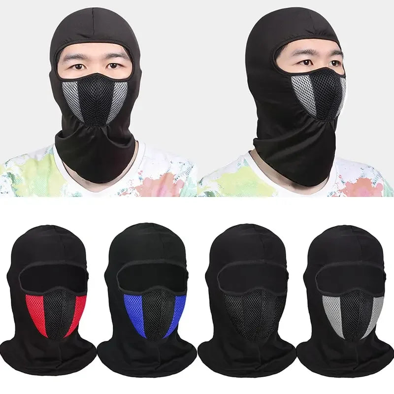 Headgear Men's and Women's Summer Outdoor Riding Ice Silk Mask Full Face Neck Fishing UV Breathable Sun Hat Patchwork Style Qme