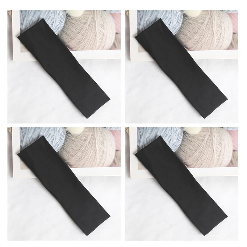 Cotton Simple Elastic Hairbands Fashion Women Solid Wash Face Make-up Qme A7 One Size