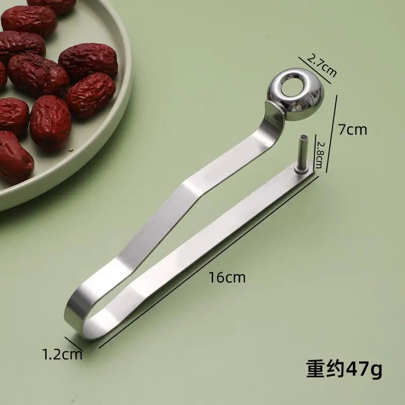 Cherry Fruit Pitter Stainless Steel Non Slip Handle Perfect Kitchen Qme one size A