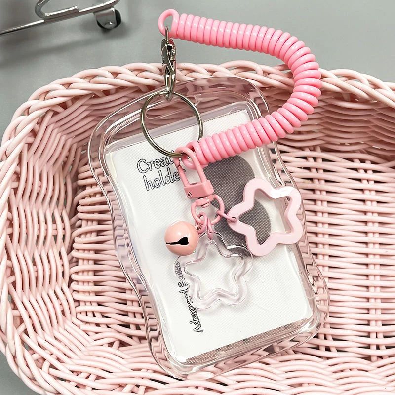 Student's Transparent Card Holder Kpop Music Identification Qme